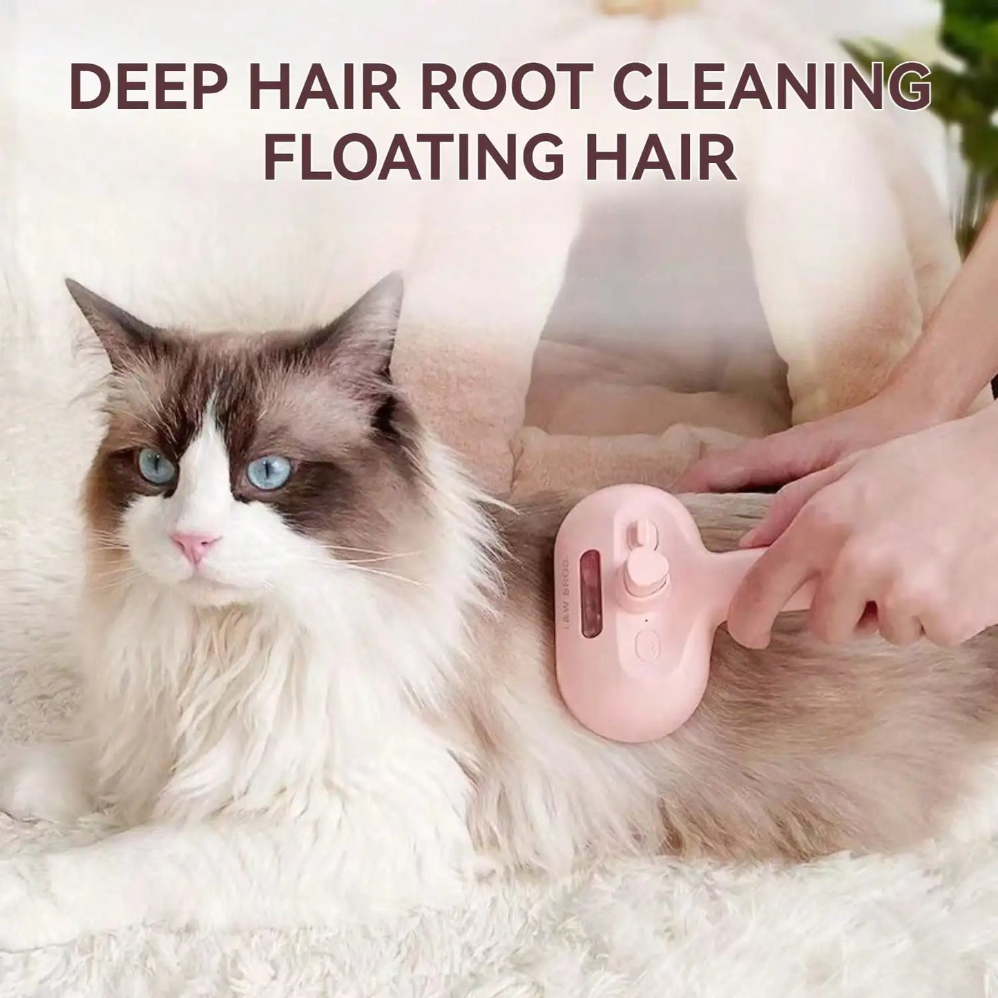 Pet Spray Hair Removal Comb for Shedding and Grooming