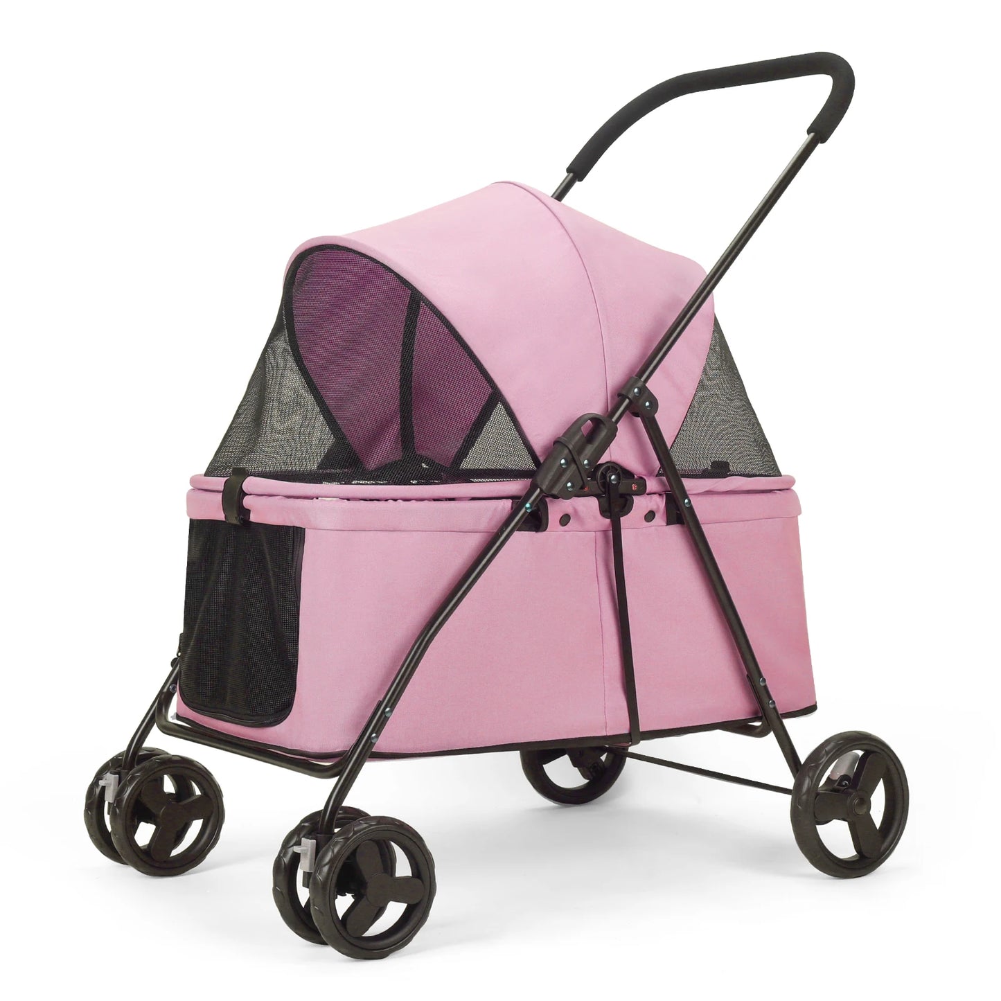 Wedyvko Luxury Pet Stroller 4 Wheels with Brakes