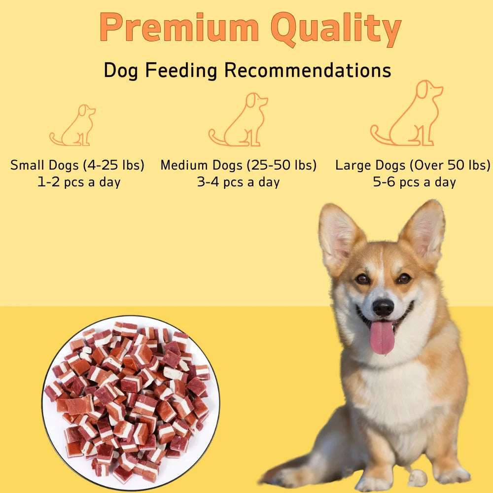 100g/3.53oz Beef And Meat Cubes Treats