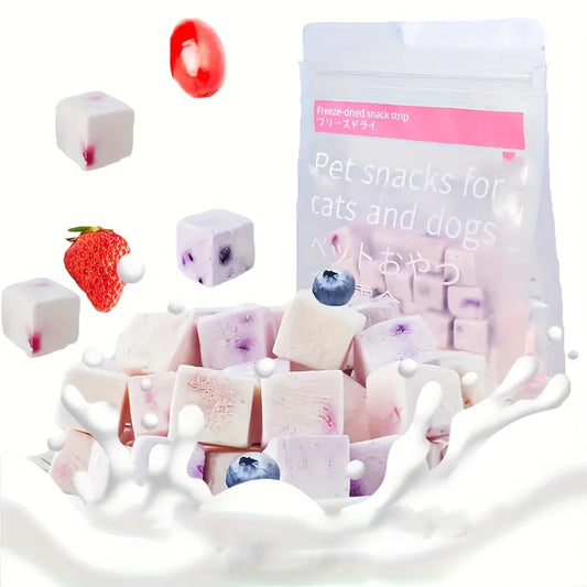 100g/3.53oz Fruit Yogurt Cubes Treats