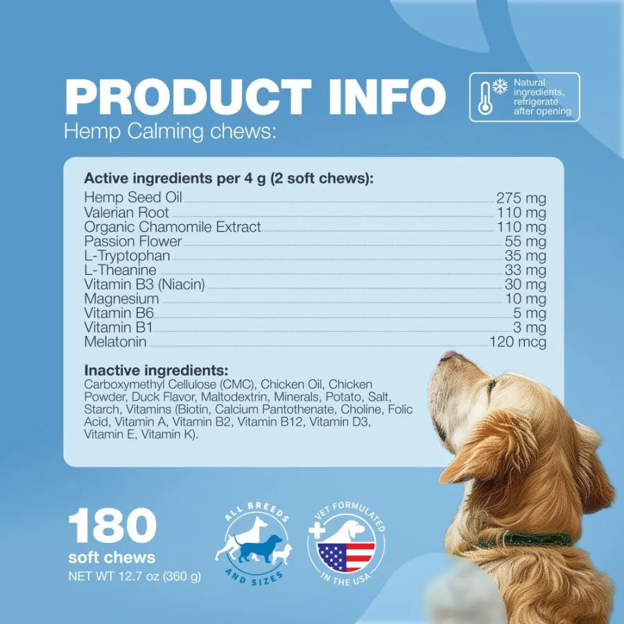 Hemp Calming Chews for Dogs