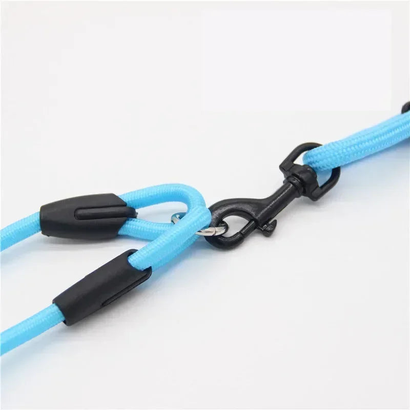 Pet Nylon Dogs Lead Double Twin Coupler