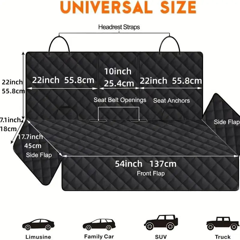 Dog Car Seat Cover, Back Seat