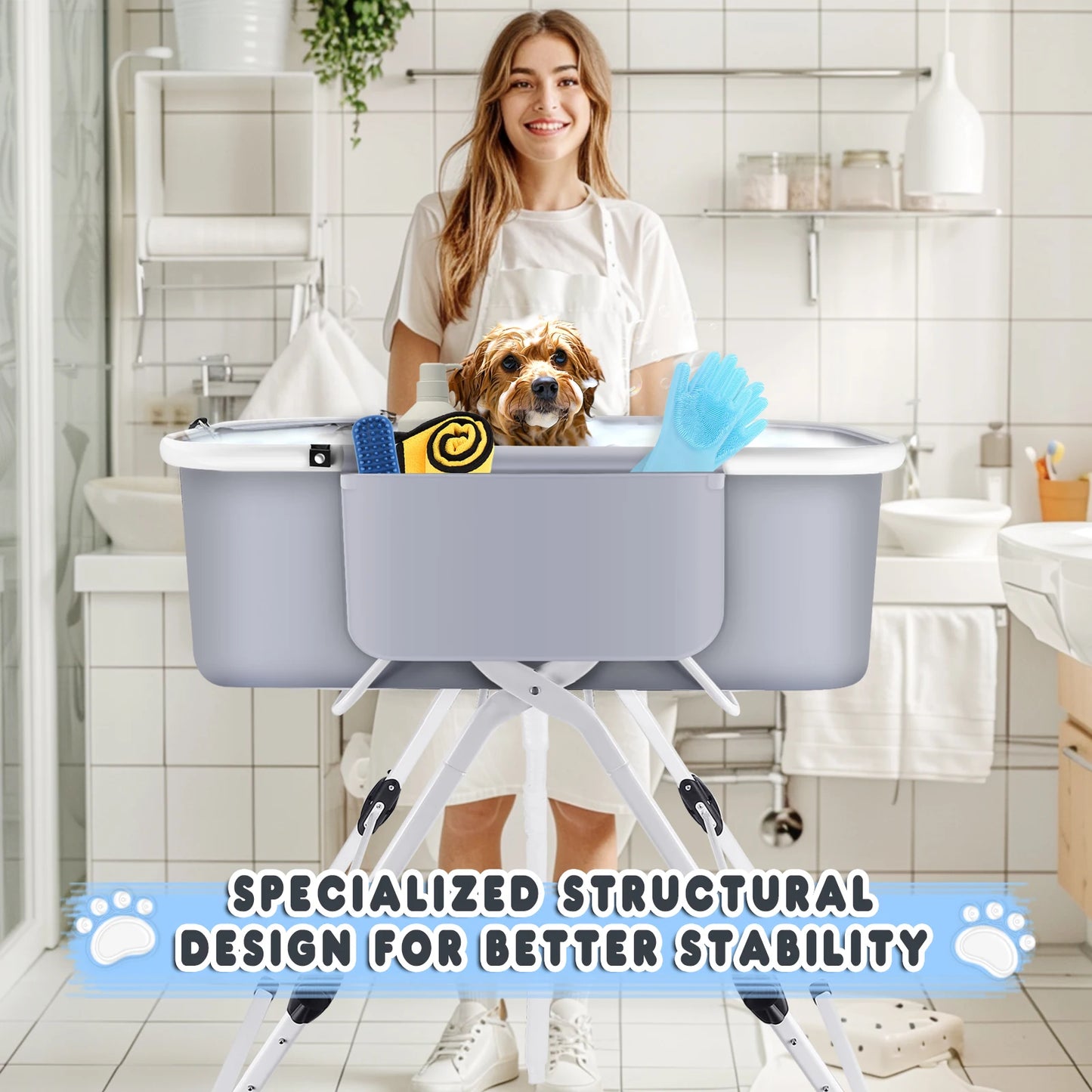 Collapsible Pet Bathtub