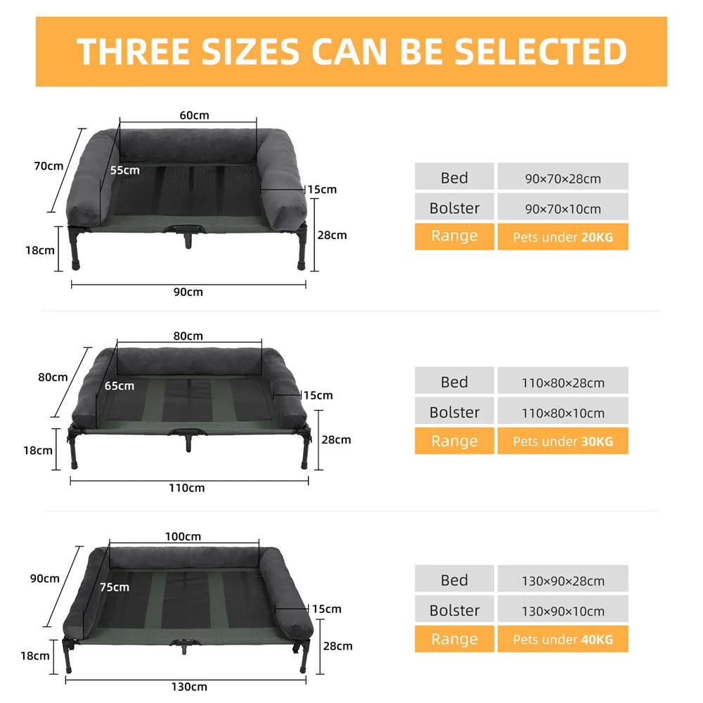 Dog Outdoor Raised Dog Bed