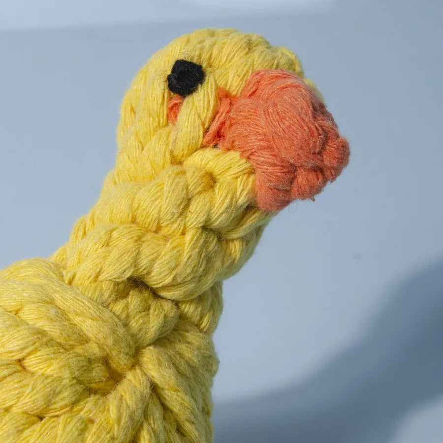 Duck Shaped Chew Knot Toy
