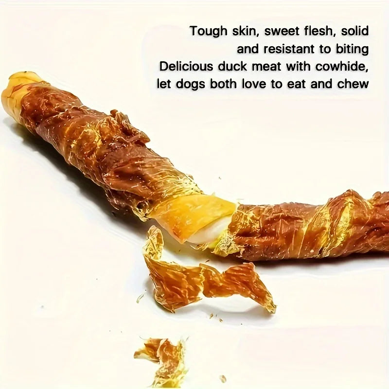100g/400g(3.53oz/14.11oz) Chicken Wrapped Rawhide Dog Treats