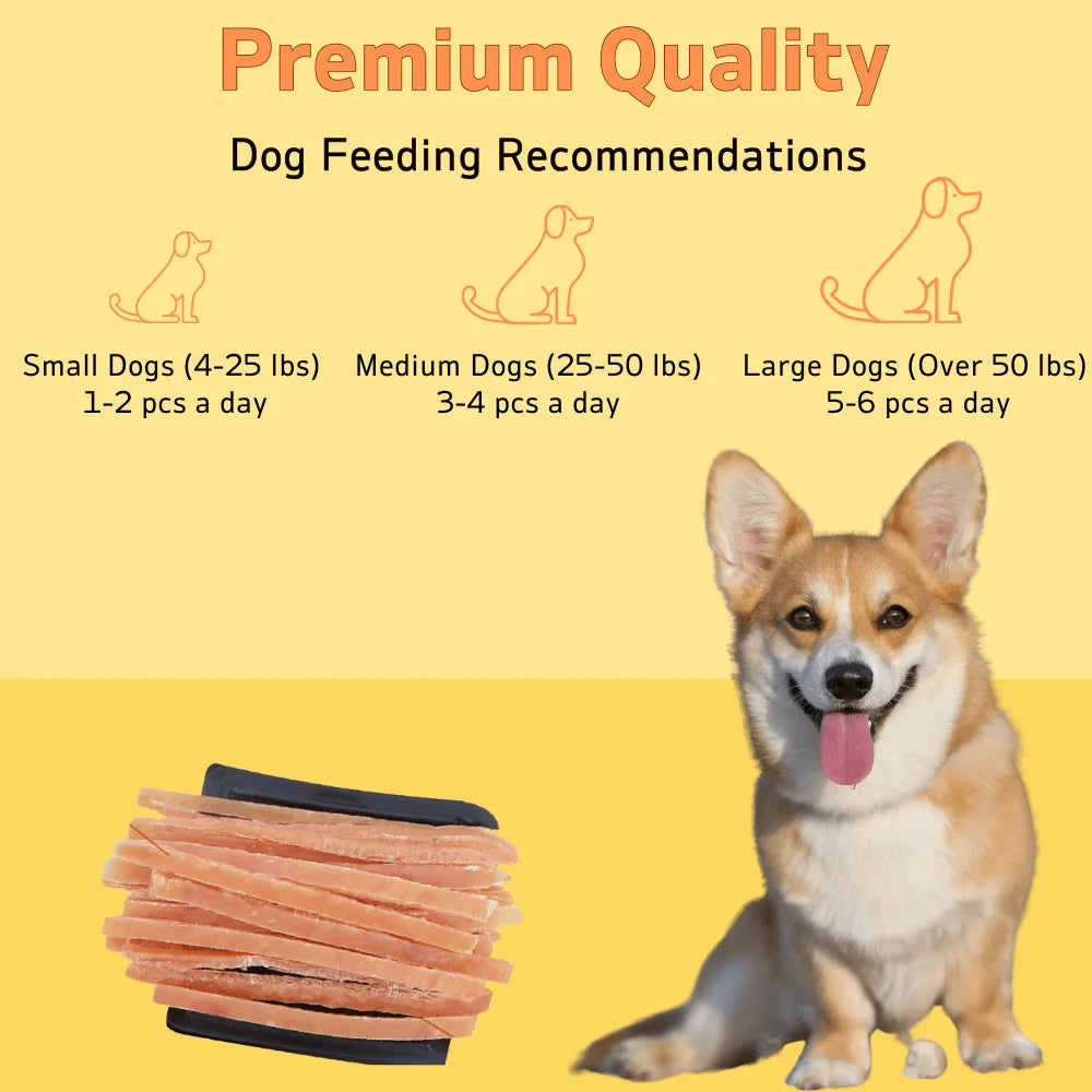 7.05oz/14.11oz(200g/400g)  Chicken Jerky Dog Treats