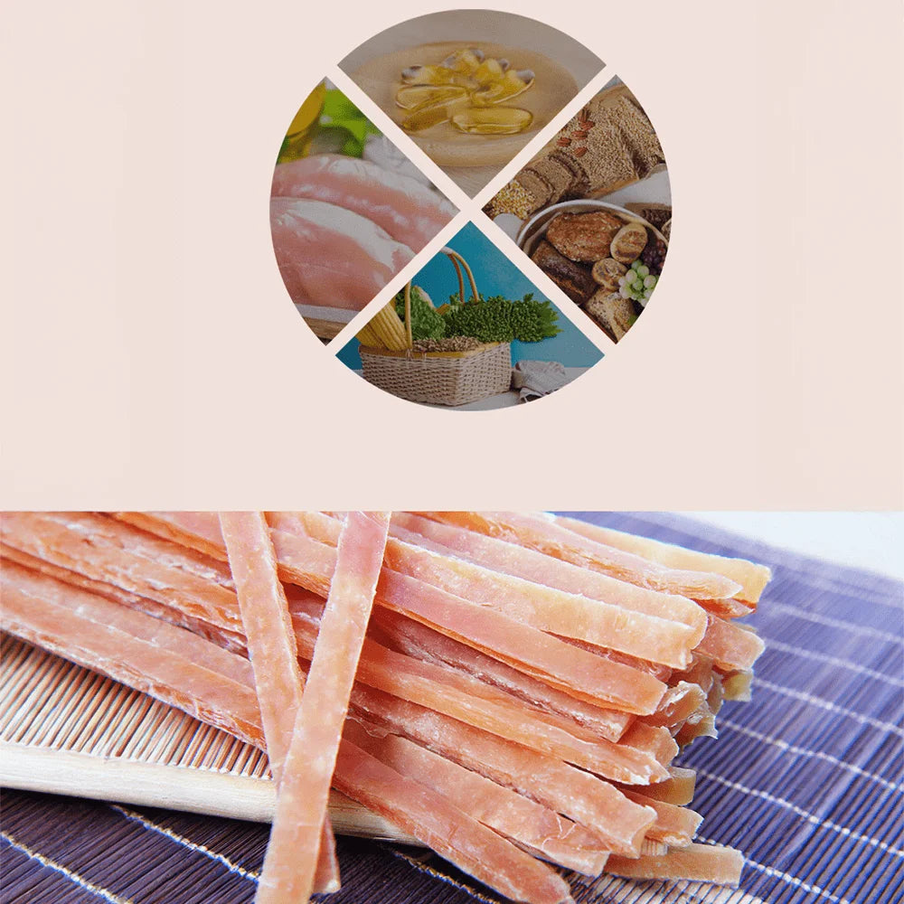 7.05oz/14.11oz(200g/400g)  Chicken Jerky Dog Treats