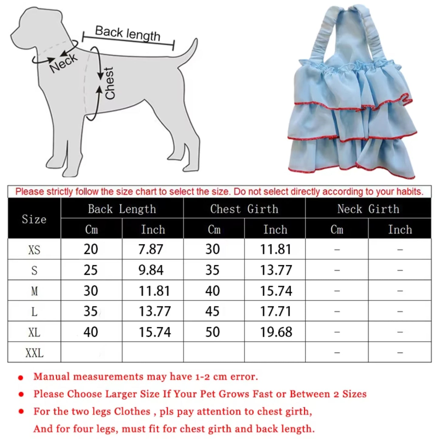 Pet Spring Summer Dress