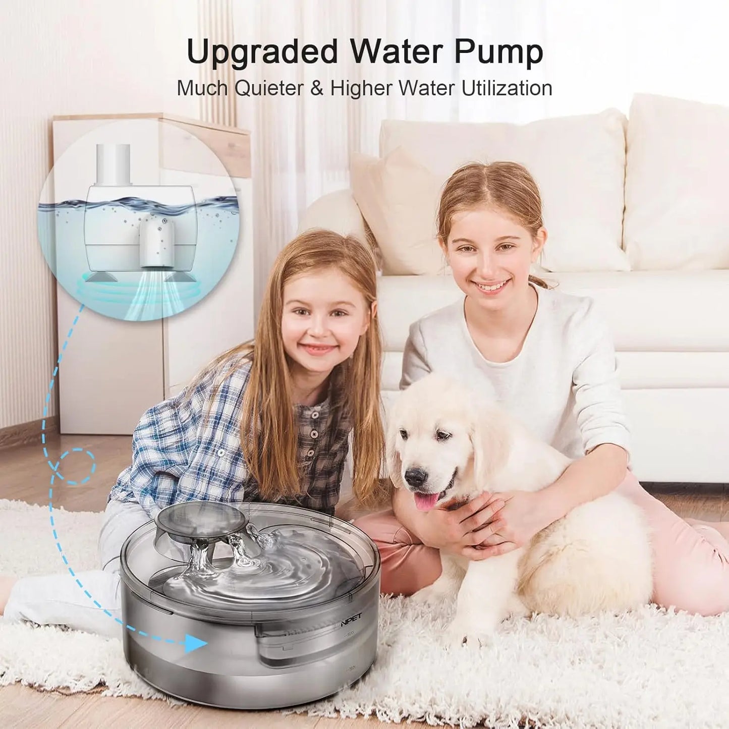 NPET DF10 Dog Water Fountain