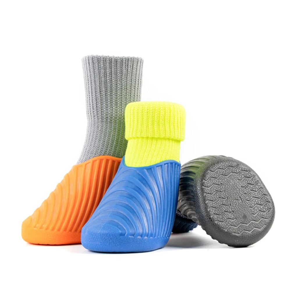 4Pcs Outdoor Pet Boots Protector